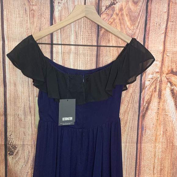 REFORMATION | Bonnie Off Shoulder Dress - Picture 8 of 8